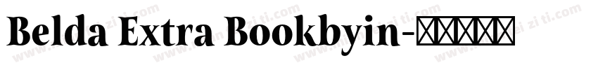 Belda Extra Bookbyin字体转换